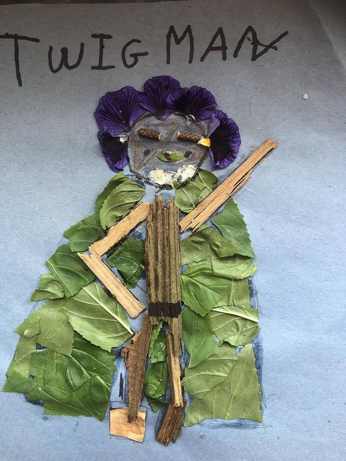 Twig Man garden superhero