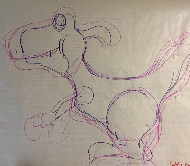 Initial Dinosaur Sketch